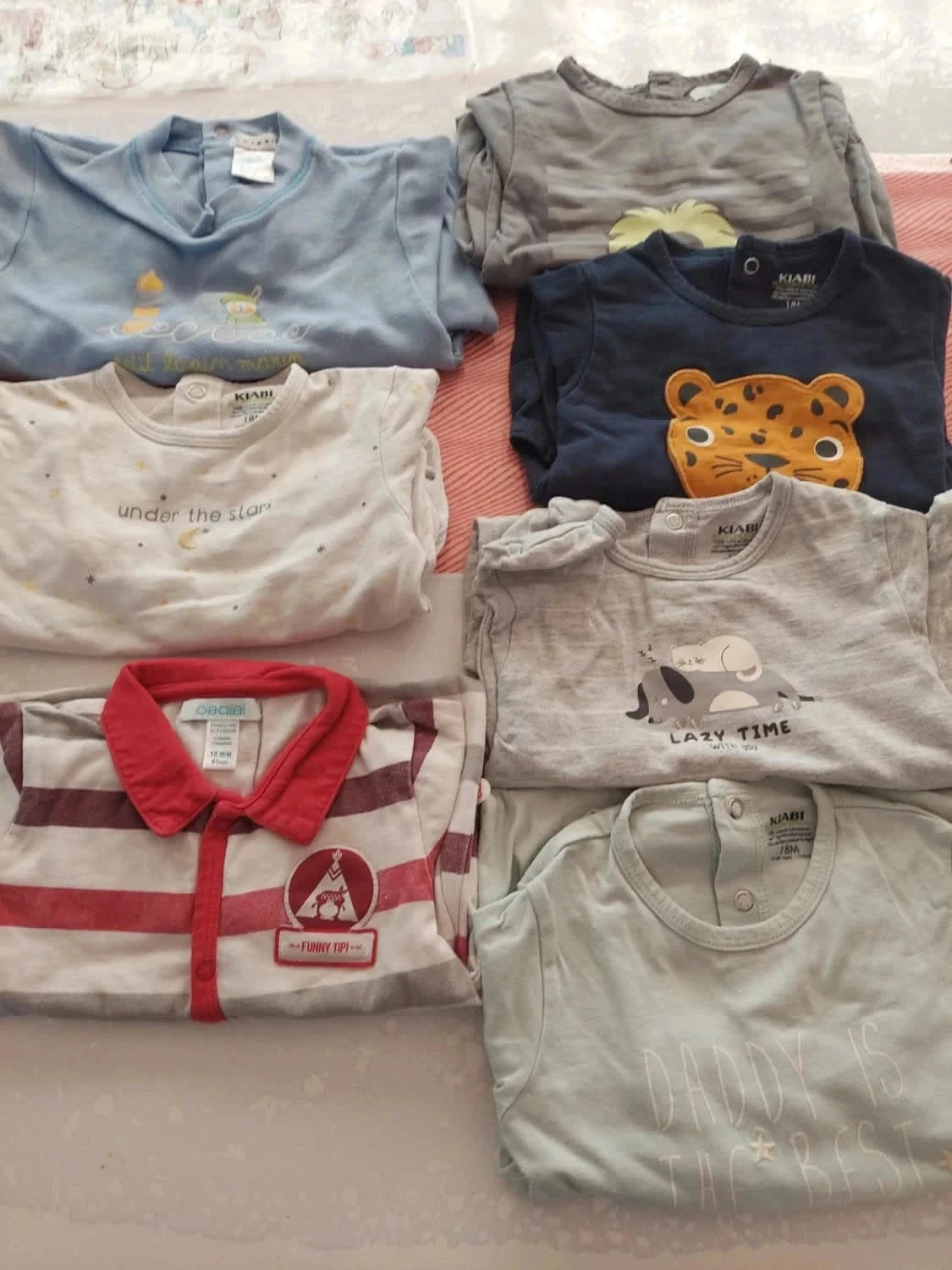 Lot of 7 cotton pajamas 18 months – photo 2